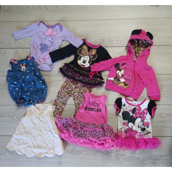 Disney Other - Baby Girl Clothes Bundle-(0-3mo(3) - (6-9mo(3) -(9mo(1) -(12mo(1)